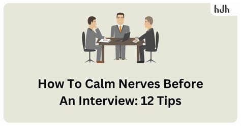 how to calm nerves before an interview