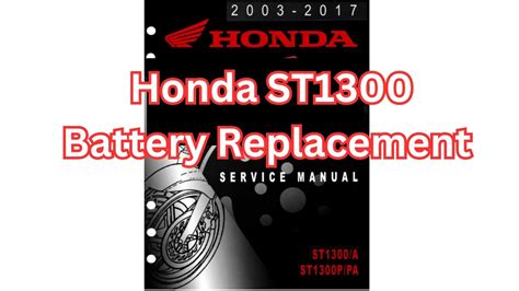 how to change a battery on an st1300 Ebook Kindle Editon