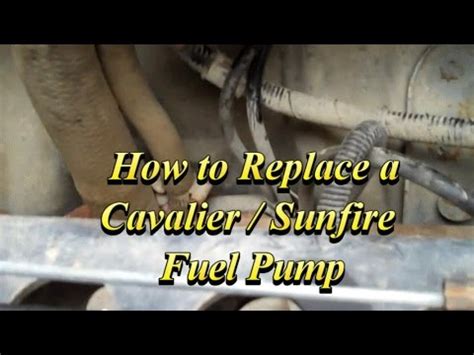how to change a fuel pump on a chevy cavalier Epub