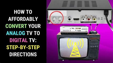 how to change analog tv to digital