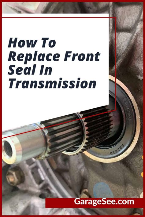 how to change fron tranmission seal on an envoy Ebook Kindle Editon