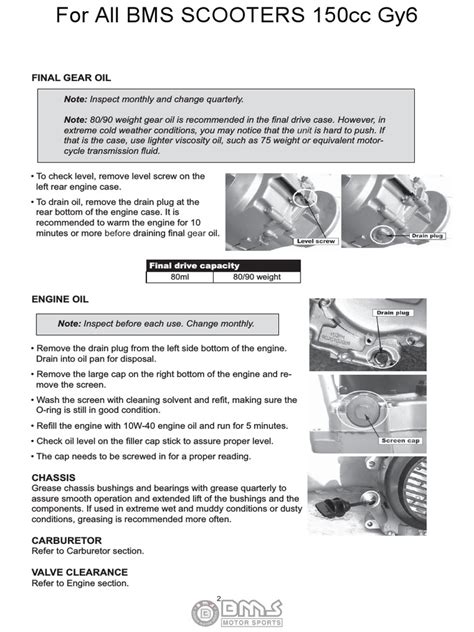 how to change gear oil gy6 pdf PDF