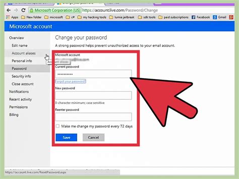how to change password for email pdf PDF
