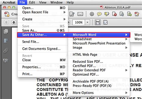 how to change pdf to word on mac Doc