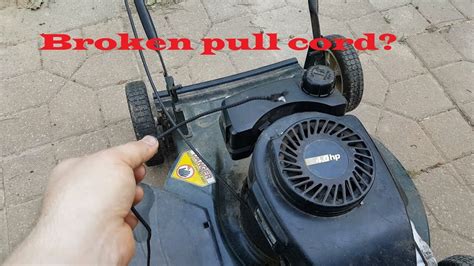 how to change pull cord on craftsman lawnmower Reader