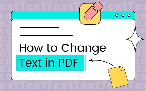 how to change text in pdf PDF