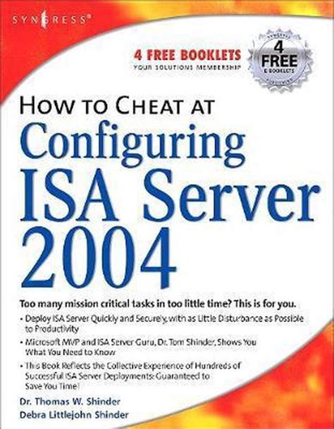 how to cheat at configuring isa server 2004 Kindle Editon