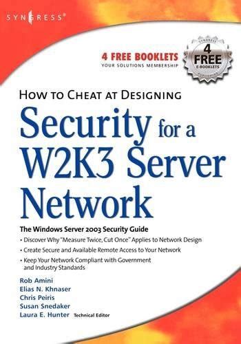 how to cheat at designing security for a windows server 2003 network Doc