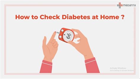 how to check diabetes at home