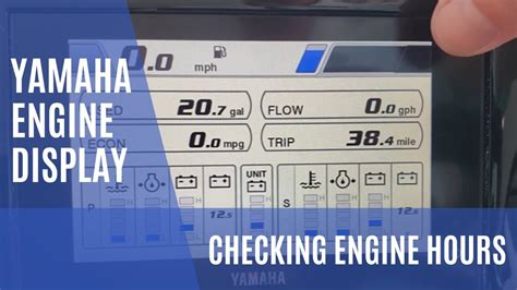 how to check hours on yamaha outboard Kindle Editon