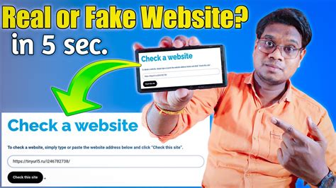 how to check the website is real or fake