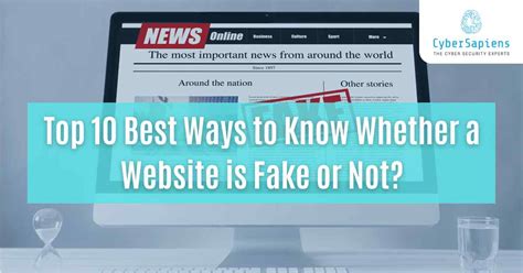 how to check whether a website is fake or not