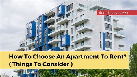 how to choose an apartment