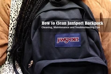 how to clean a jansport backpack