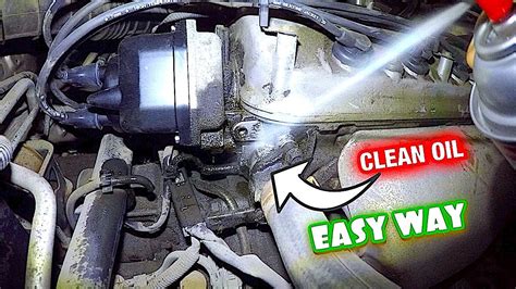 how to clean oil off the engine Reader