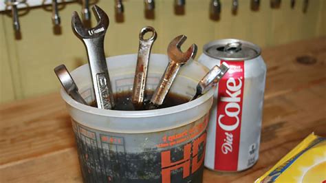 how to clean rusty tools with coke Doc