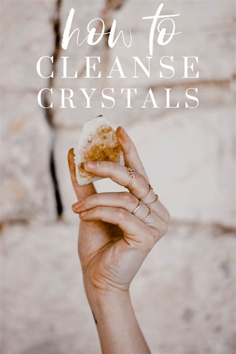 how to cleanse crystals for the first time