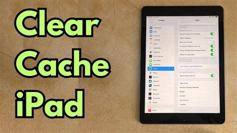 how to clear cache on ipad Doc