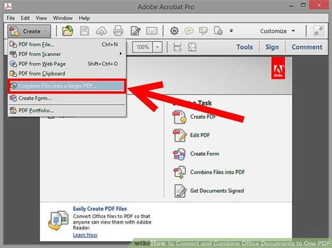 how to combine documents into one pdf Doc