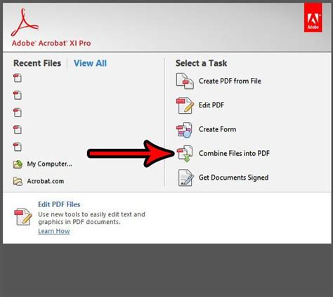 how to combine pdf files into one with adobe reader Reader