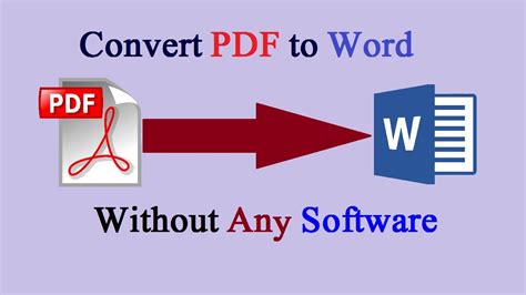 how to convert a pdf document to word Doc