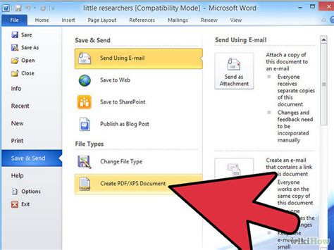 how to convert from word to pdf Reader