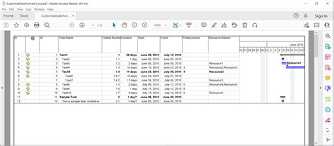 how to convert ms project plan to pdf Kindle Editon