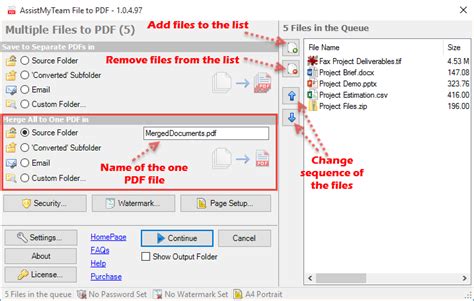 how to convert two pdf files into one Doc