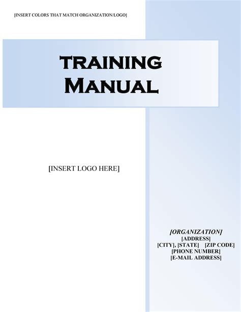 how to create a job training manual Reader
