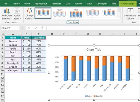 How To Create Column Chart In Excel