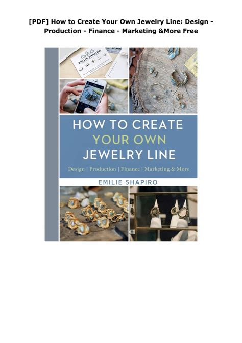 how to create your own jewelry line free Reader