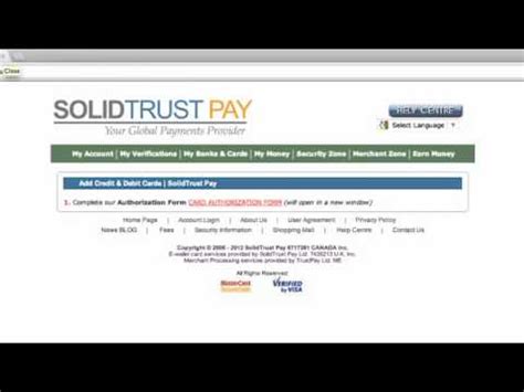 how to credit you solidtrust pay account with master card in nigeria Epub