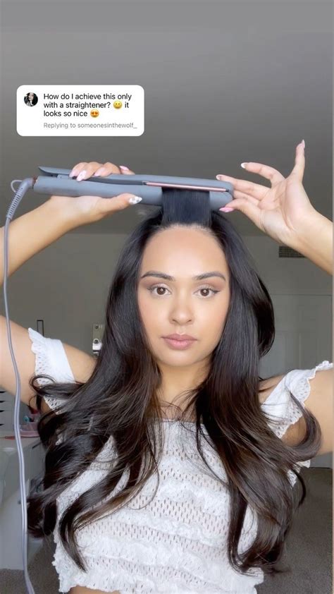 how to curl bangs with straightener