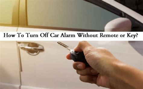 how to disarm a car alarm without the remote Doc