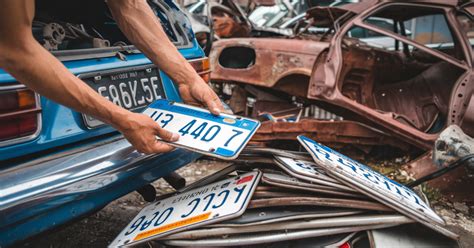 how to dispose of licence plates