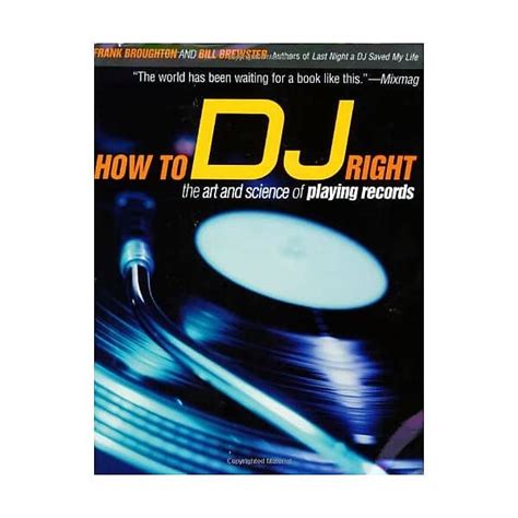 how to dj properly the art and science of playing records Reader