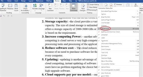 how to do a word count in a pdf file Reader