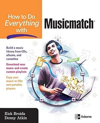 how to do everything with musicmatch PDF