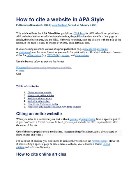 how to document a website in apa PDF