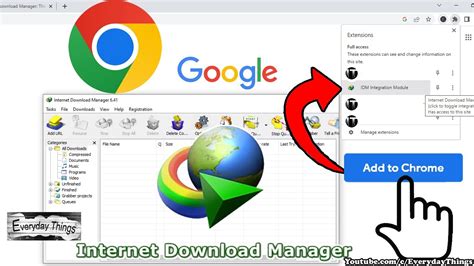 how to download youtube videos using idm in google chrome Doc