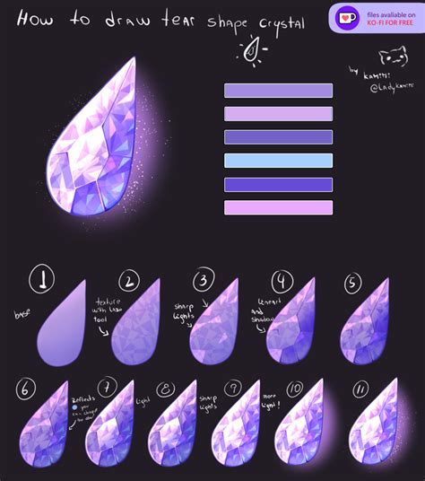 how to draw a tear csp