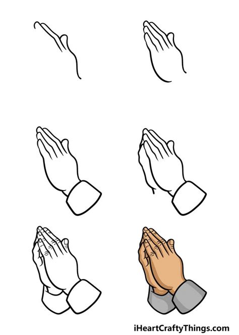how to draw these praying hands in six easy steps Kindle Editon