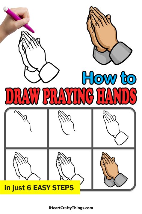 how to draw these praying hands in six easy steps Kindle Editon