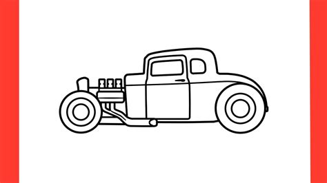 how to draw this hot rod in six easy PDF