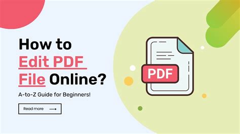 how to edit a pdf file online Epub