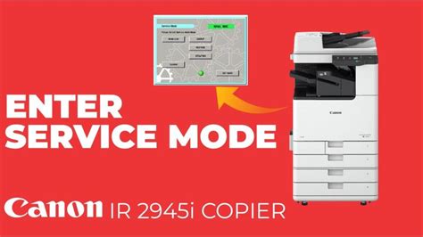 how to enter service mode on canon copier Reader