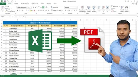 how to export excel to pdf PDF
