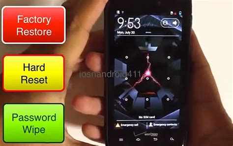 how to factory reset droid razr Reader