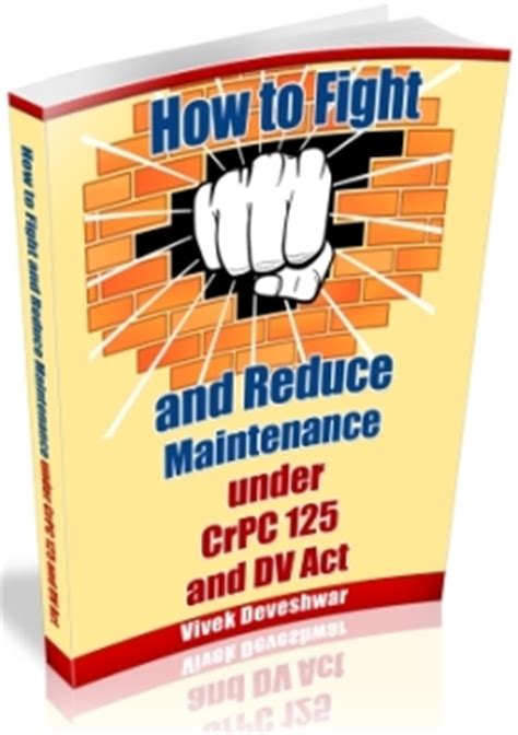 how to fight and reduce maintenance under crpc 125 Reader