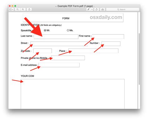 how to fill in a pdf form PDF